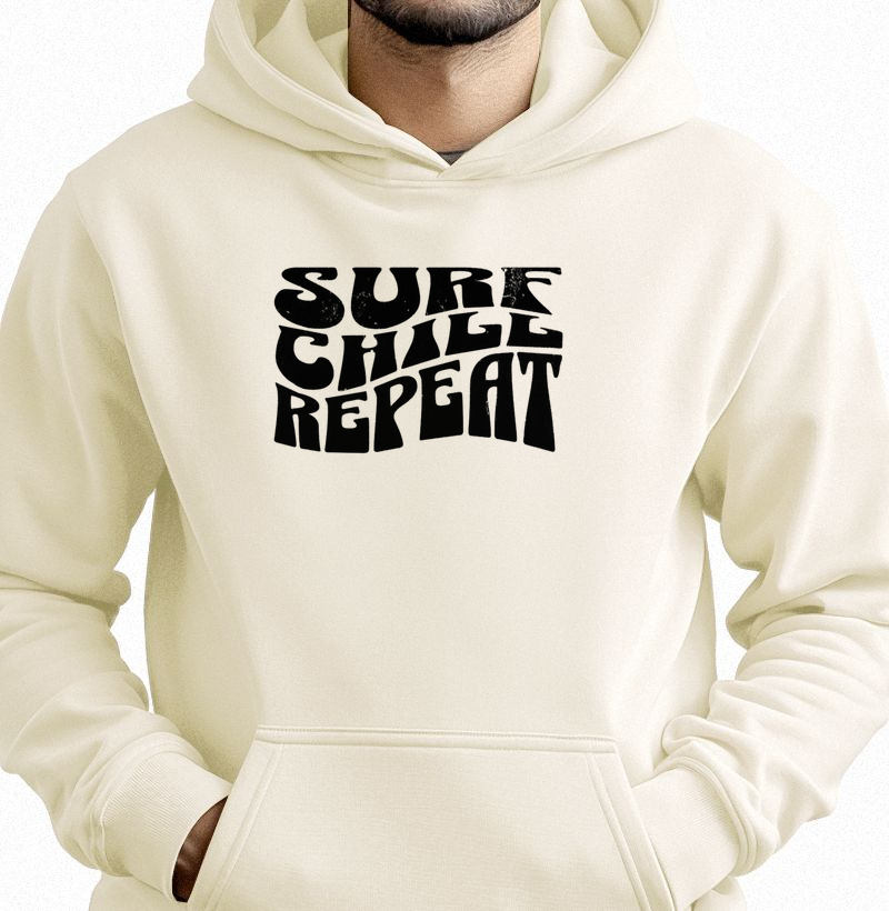 Moletom Hoodie Surf Chill Repeat