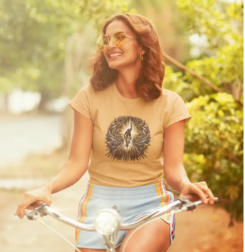 Triunfo da Luz | Emergindo da escuridão | Camiseta de ciclismo dramática