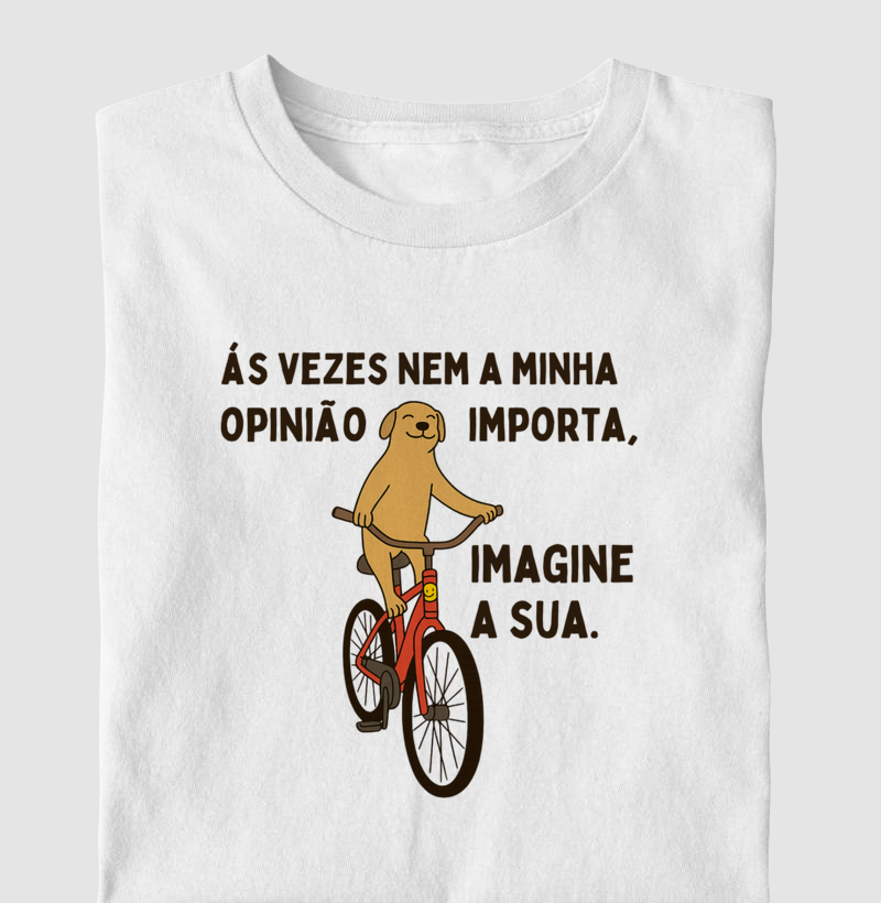 Camiseta Infantil - Imagina a sua