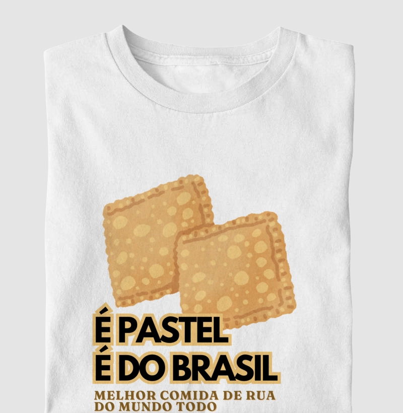 CAMISETA "PASTEL DO BRASIL" - Coleção Cultura Alimentar Brasileira