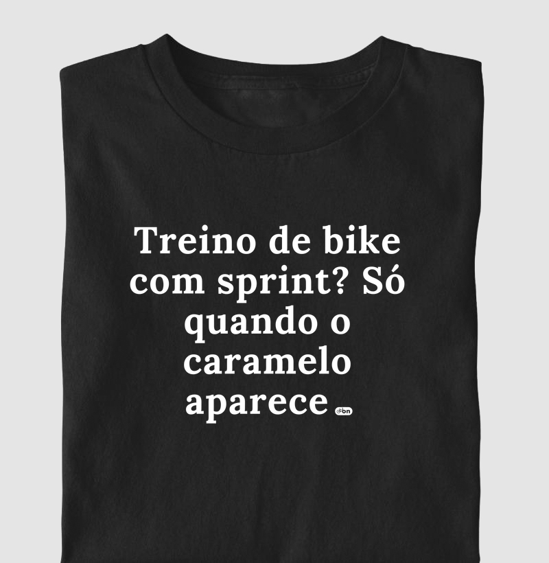 Treino de bike com sprint? Só quando o caramelo aparece!