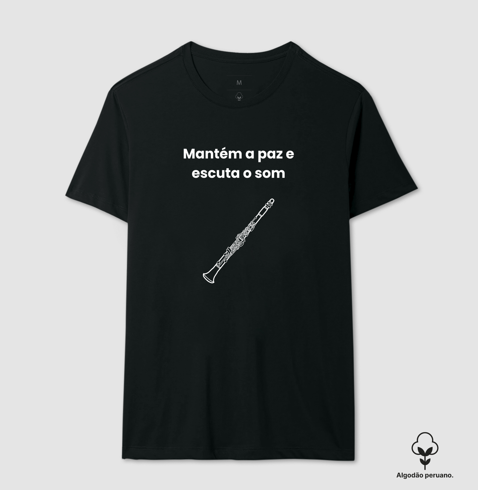 Mantém a Paz e escuta o som no Clarinete