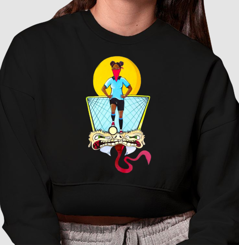 Cropped Moletom Mulheres na Várzea