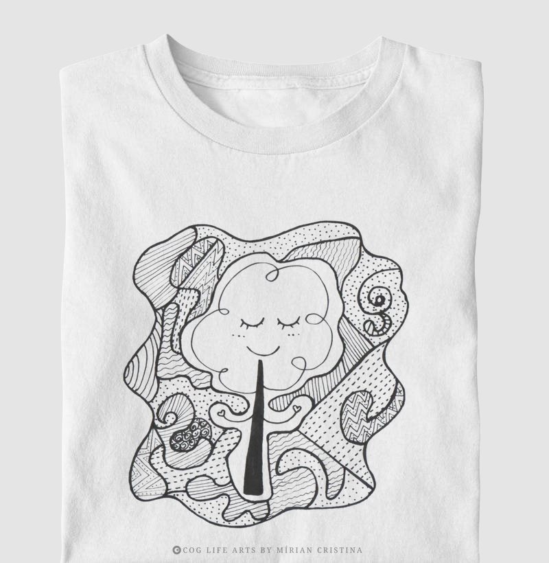 Camiseta Infantil Nas nuvens by Mírian Cristina