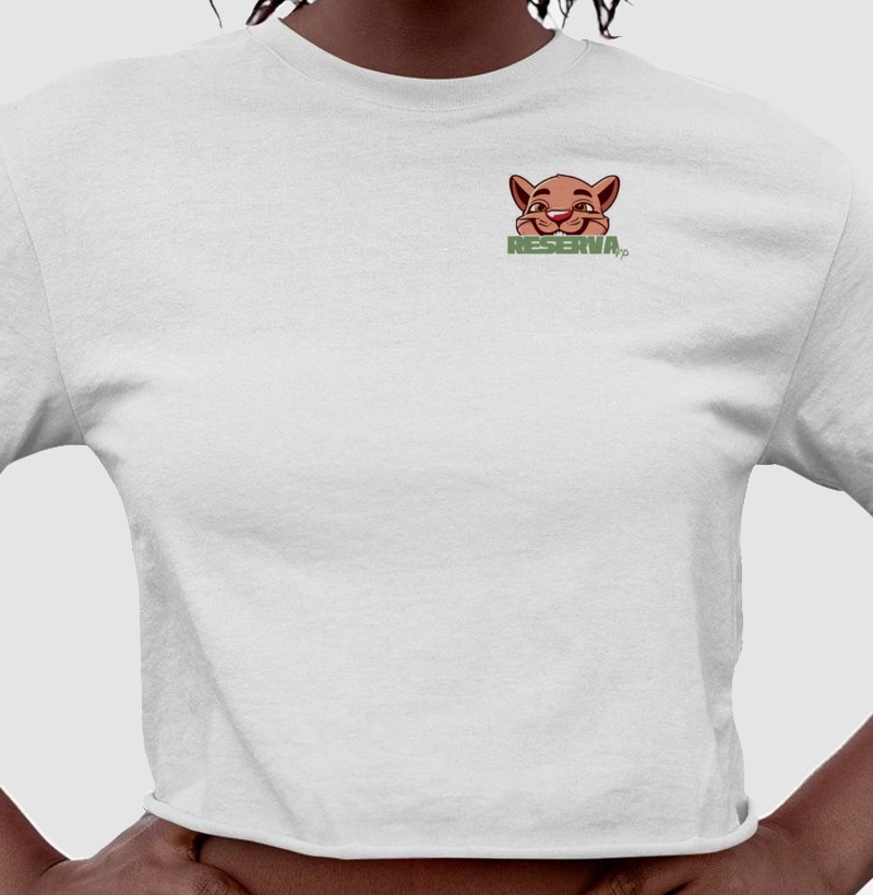 CAMISETA CROPPED - ONÇA PARDA