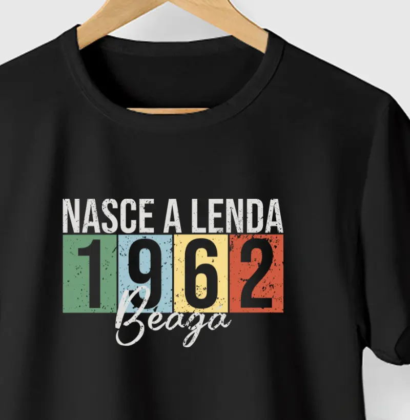 Nasce a Lenda. 1962 Beagá | Para personalizar 👉ANTES DA COMPRA👈 chame no WhatsApp