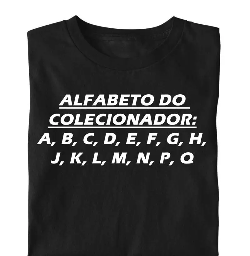 Camiseta Alfabeto do Colecionador