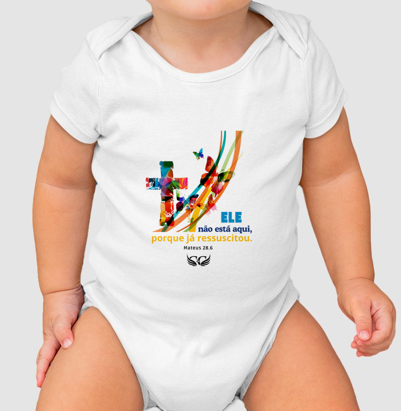 Camiseta de Páscoa Ele não ]está aqui.
