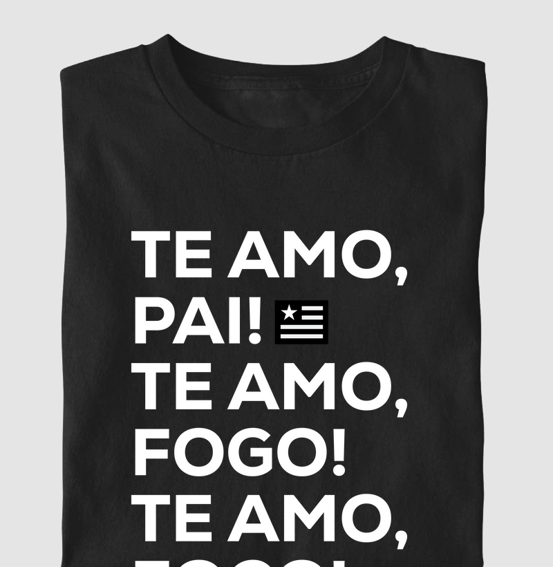 Camiseta Infantil Te amo, Pai