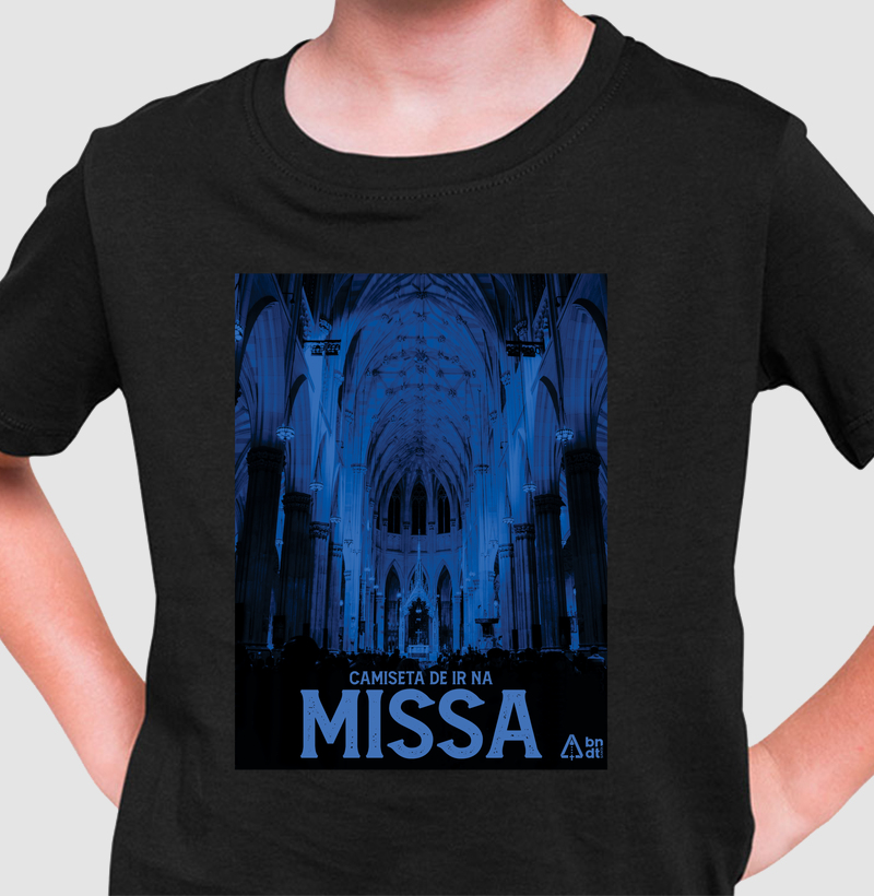 Camiseta de ir na missa - Infantil