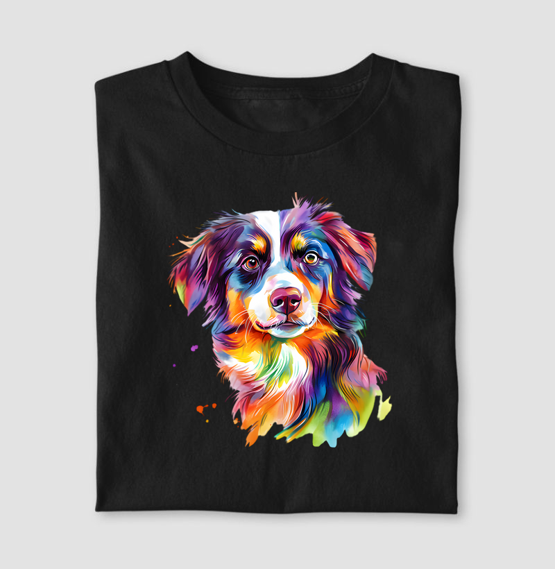 Cachorro colors aquarela