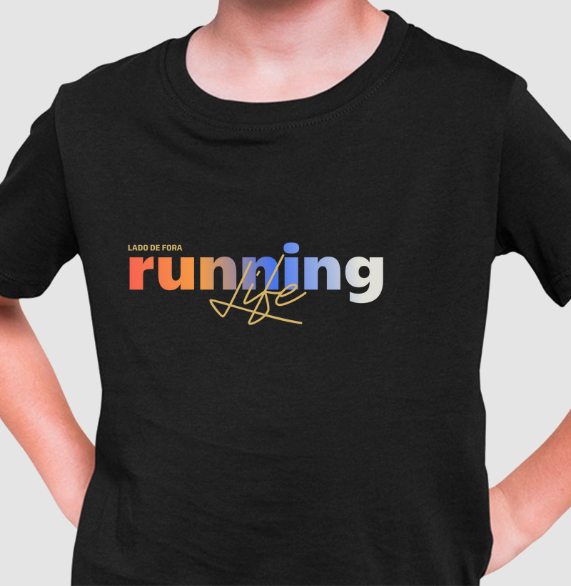 Camiseta Infantil Running Life