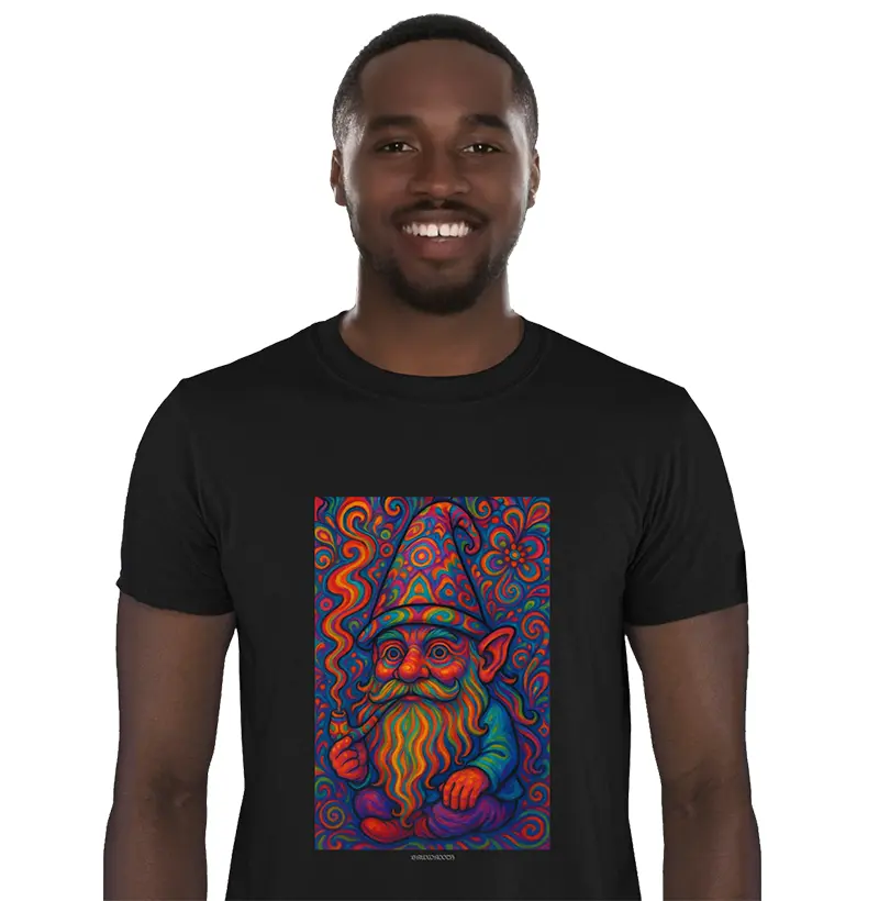 Camiseta BR00123 Gnomo Psicodélico