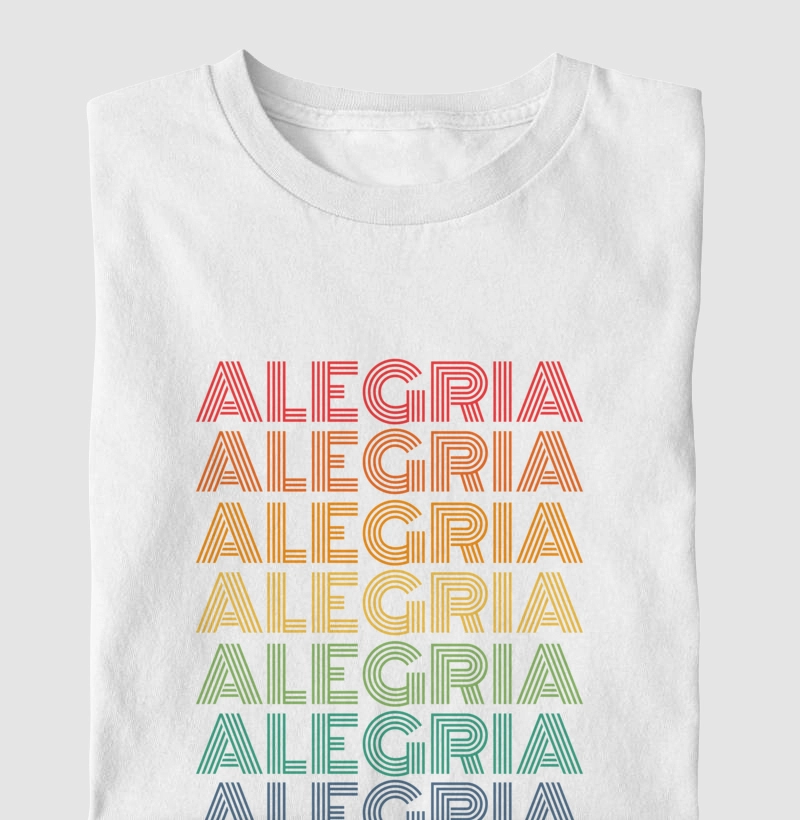 Alegria Letreiro Retrô