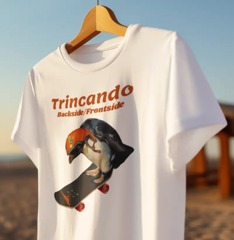 Trincando Pinguim Skatista