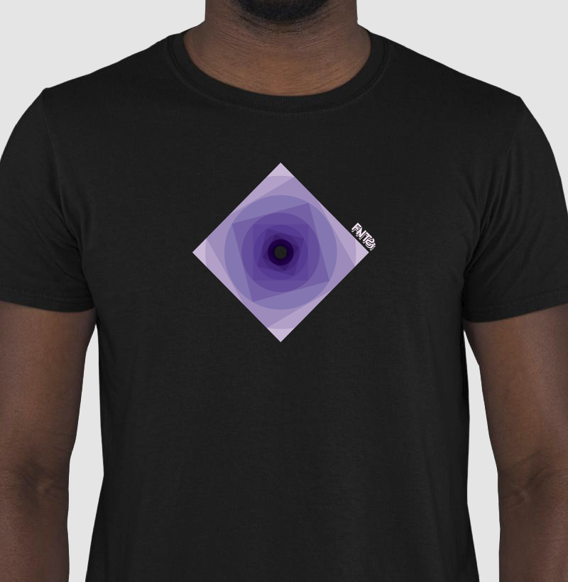 T-SHIRT "INFINITA FANTASIA" / ROXO MINIMAL