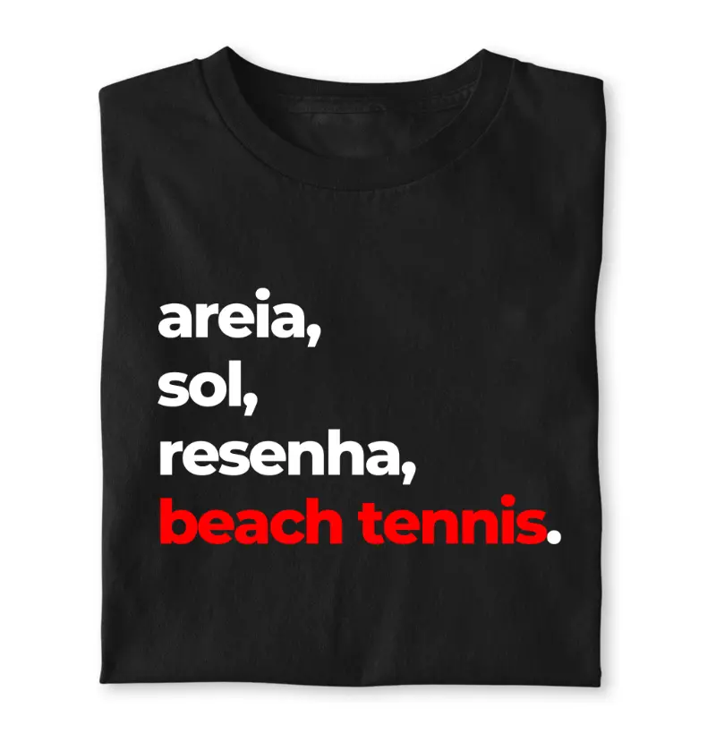 Camiseta Areia sol resenha beach tennis