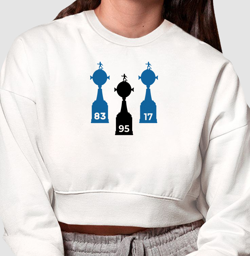 Cropped Moletom Taça Libertadores