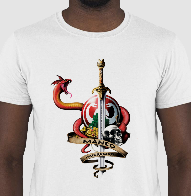 Camisa Masculina Manto Guerreiro Branca