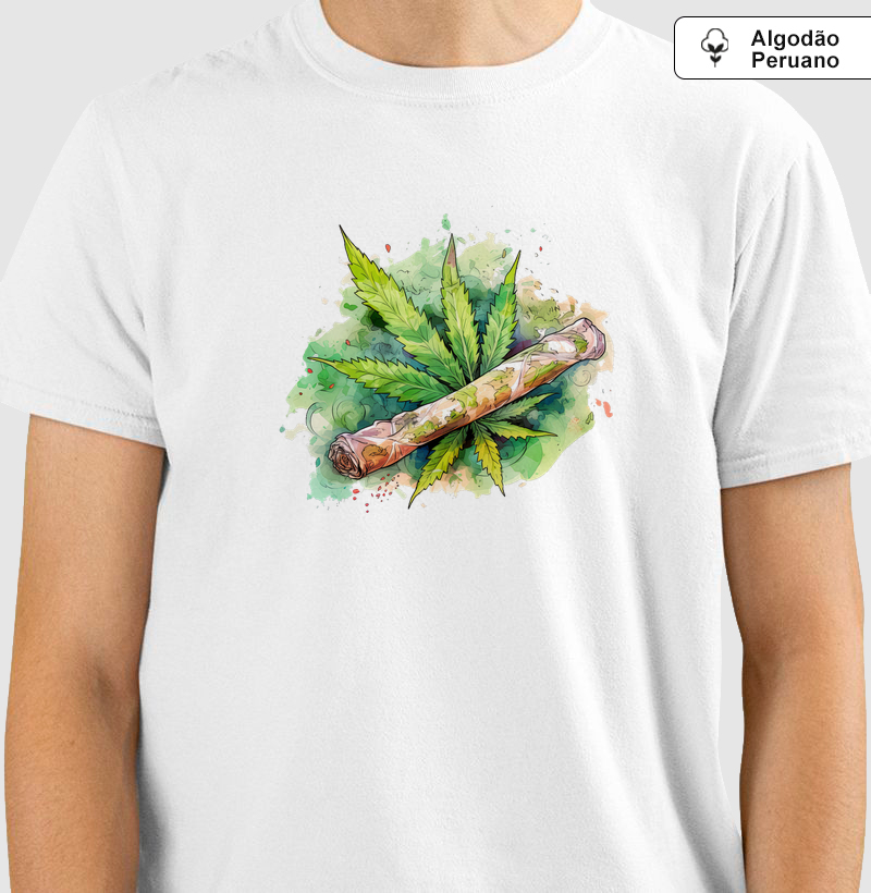 Camiseta Algodão Peruano Roll Leaf