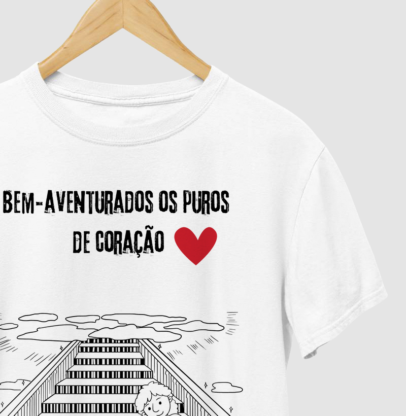 Camiseta Bem-Aventurados os puros de Coração