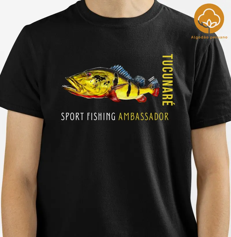 TUCUNARÉ EMBAIXADOR DA PESCA ESPORTIVA (Algodão peruano)