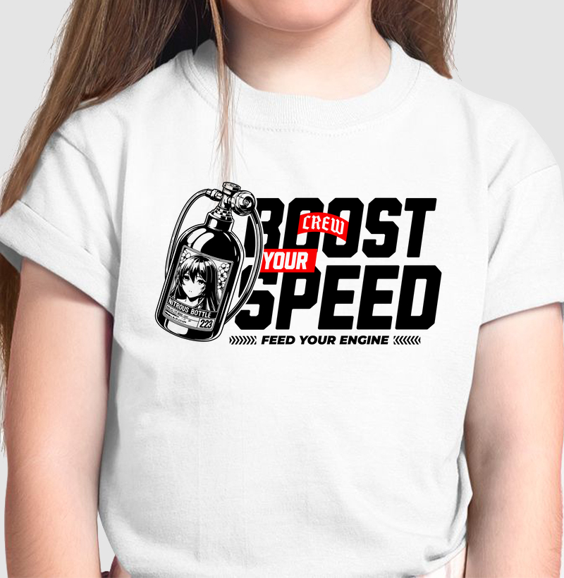 Camiseta Infantil - Boost Your Speed