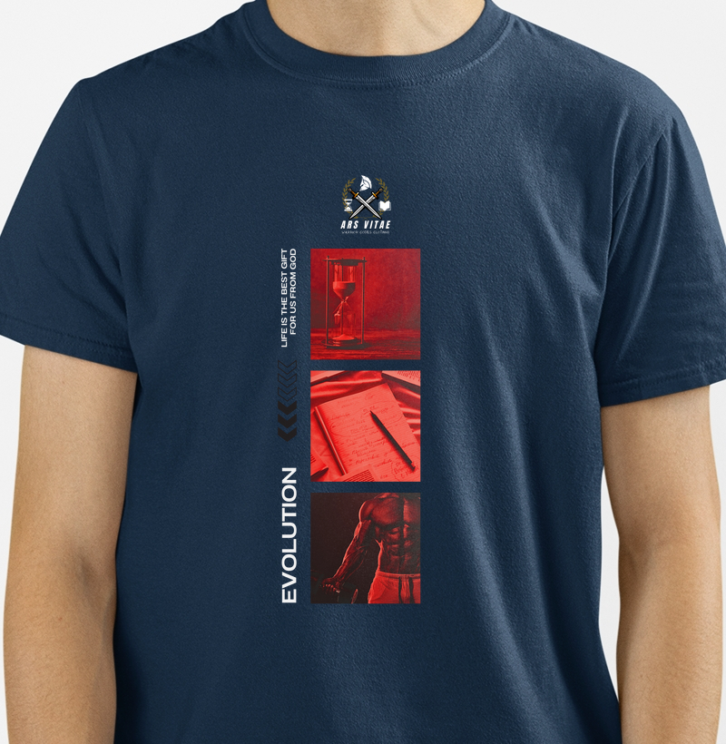 Camiseta "Evolution" - Progresso e Determinação