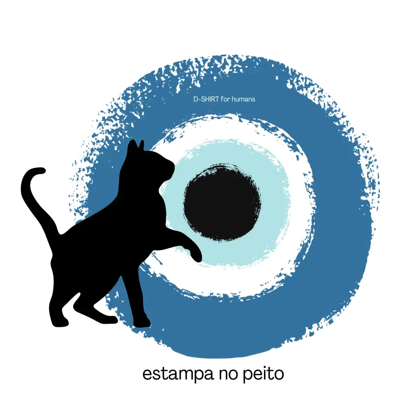 Olho grego + Gato preto - peito 1