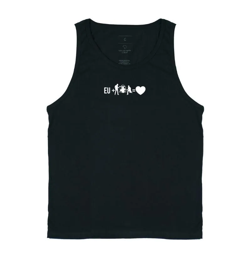 CAMISETA EU +BANDA=CORAÇÃO