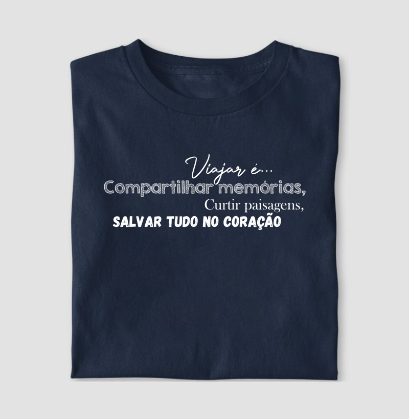 Viajar é compartilhar (cores escuras)