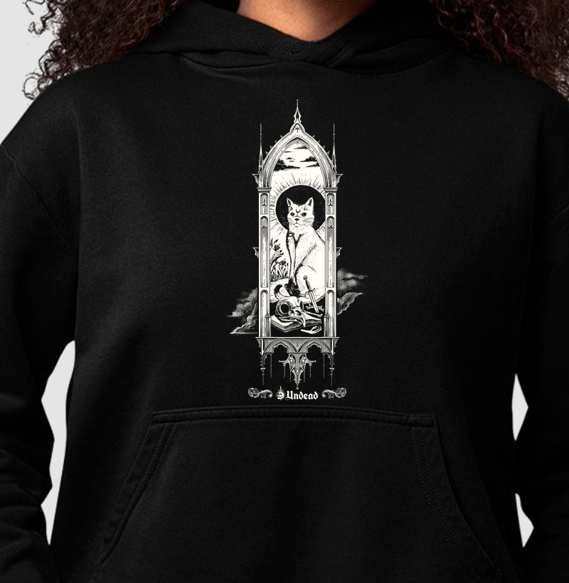 Hoodie Moletom - White Cat