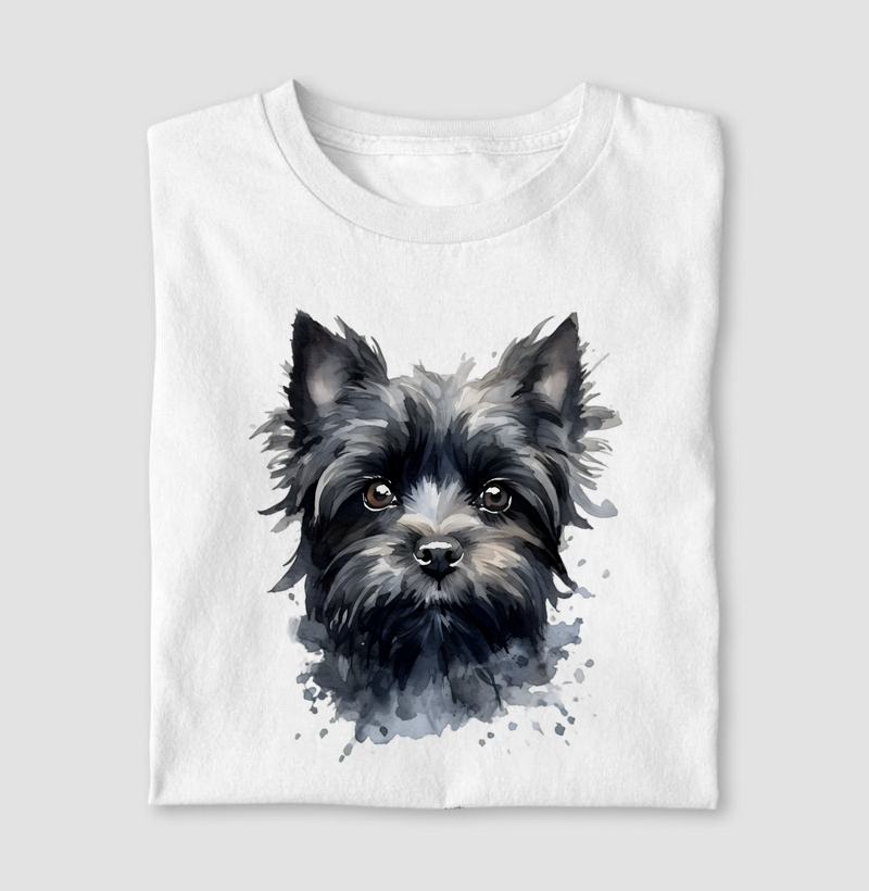 Camiseta Affenpinscher Aquarela