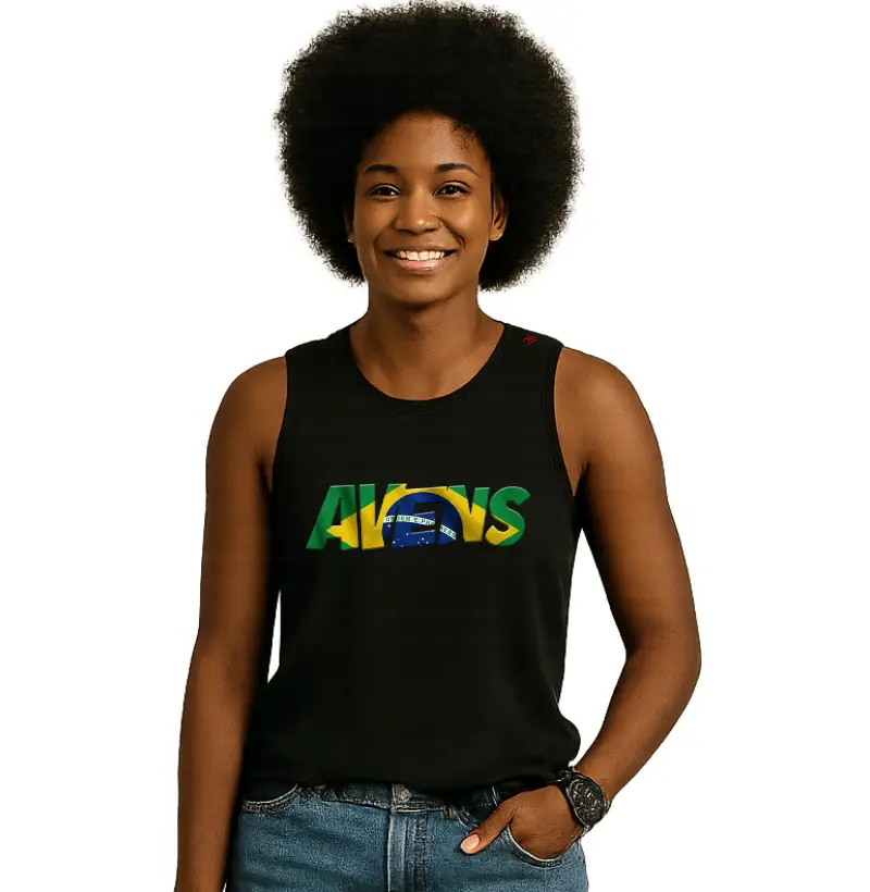 Camiseta AVENS Brasil — Estampa Bandeira