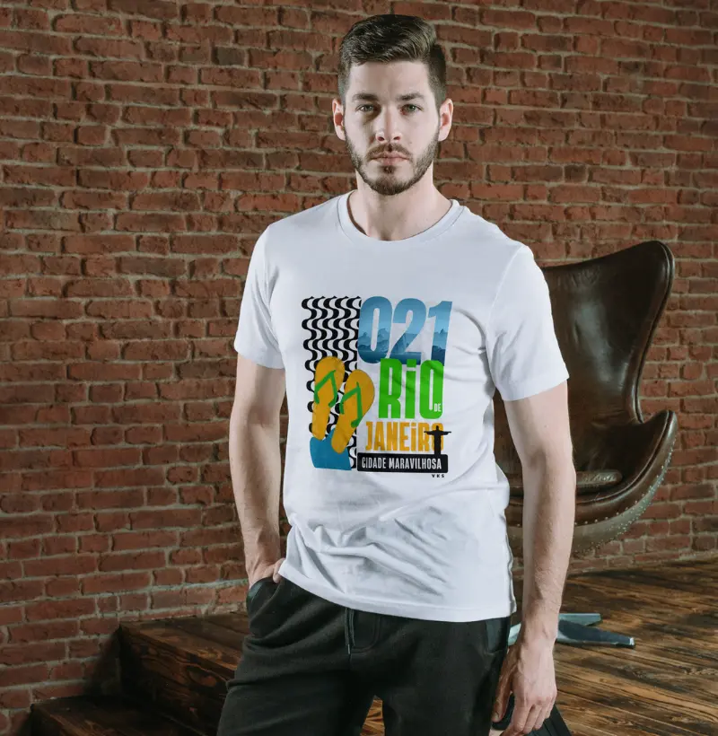 camiseta estampada rio de janeiro