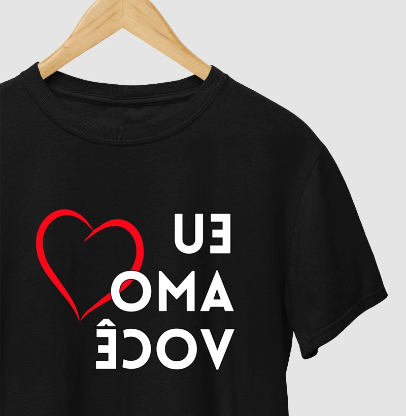 Camiseta Selfie: Eu amo você