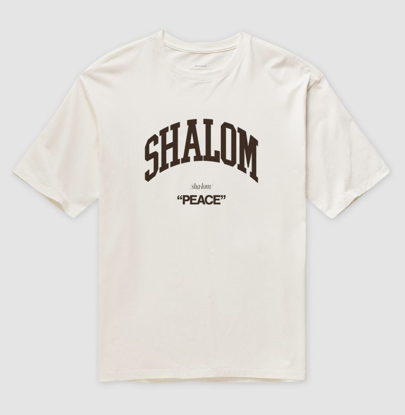 Camiseta Oversized shalom