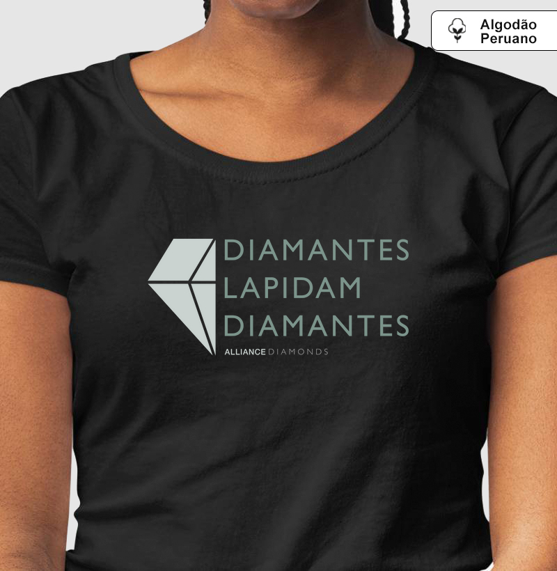 Camiseta Alliance Diamonds - Diamantes lapidam Diamantes I Preto