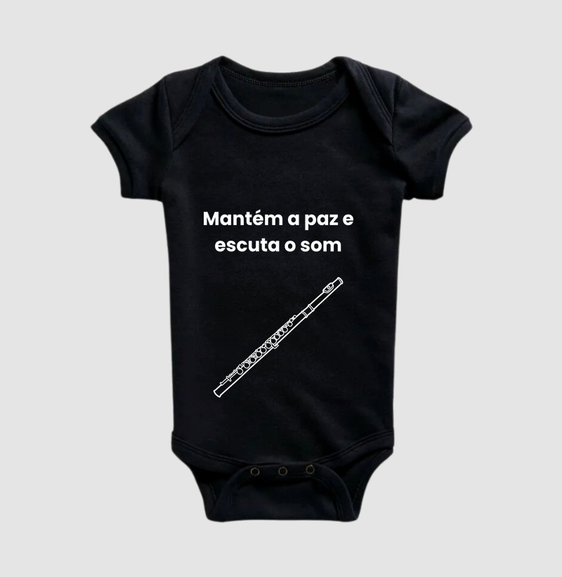 Mantém a paz e escuta o som na Flauta