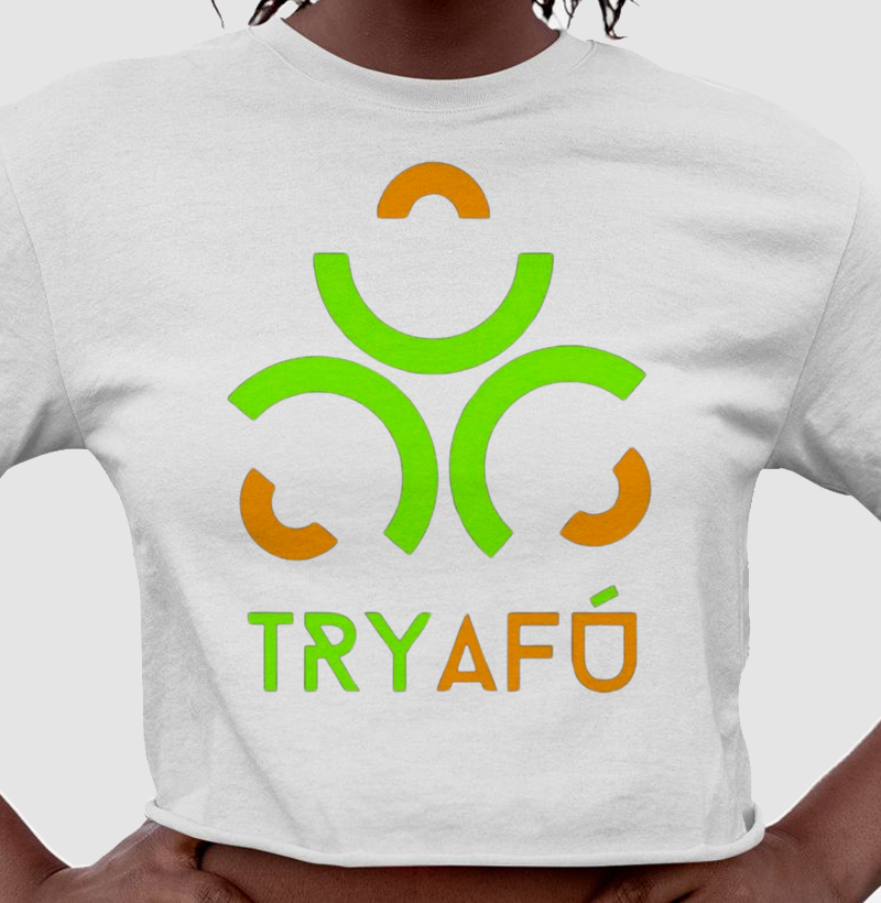Cropped de Algodão Premium Estampa Try Afú – Apenas Quem Sabe o Que É 'Try Afú' Reconhece a Qualidade e o Estilo Deste Pano!