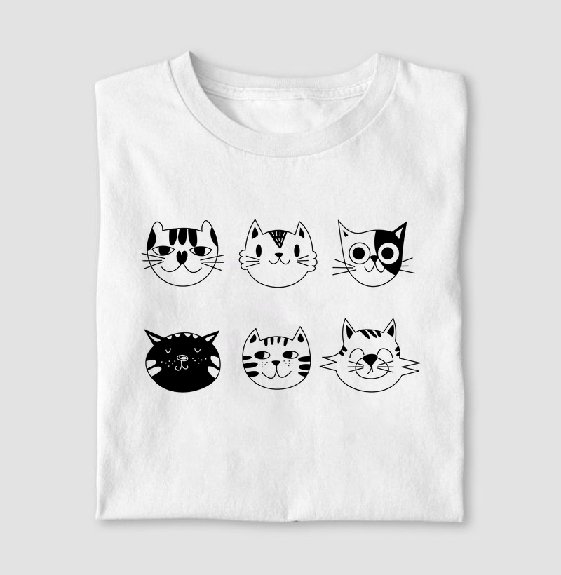 Camiseta Cat Faces
