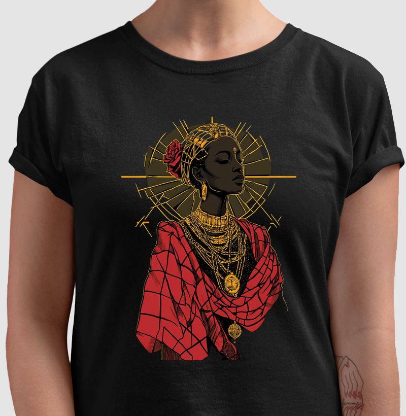 Camiseta ancestralidade feminina