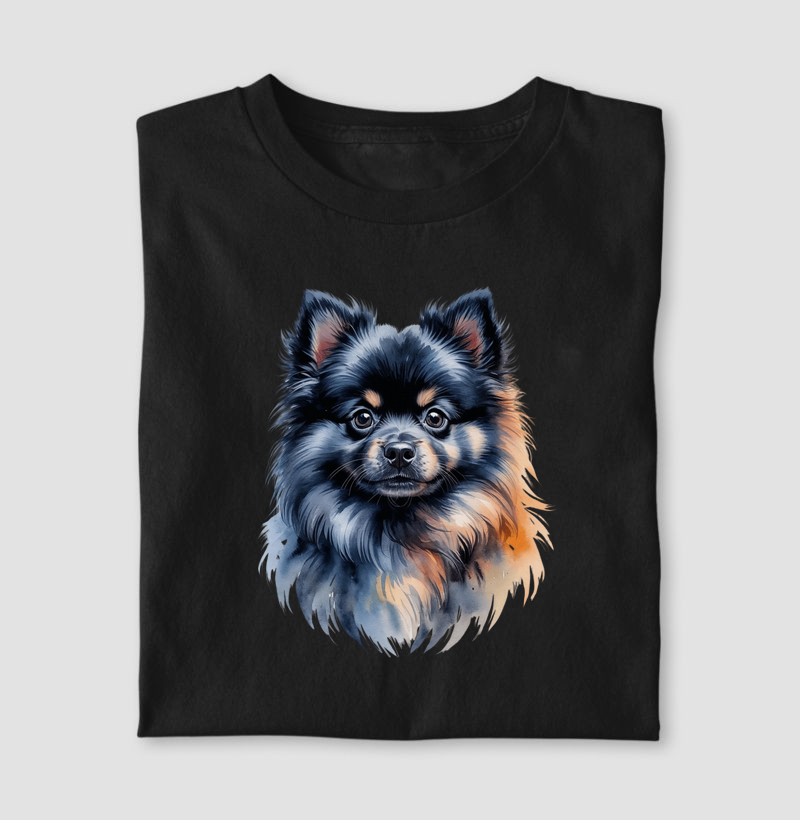 Lulu da Pomerânia aquarela