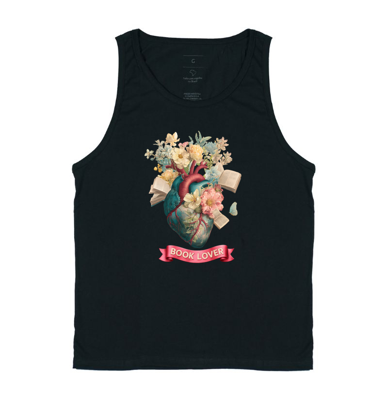 coração book lover Floral 