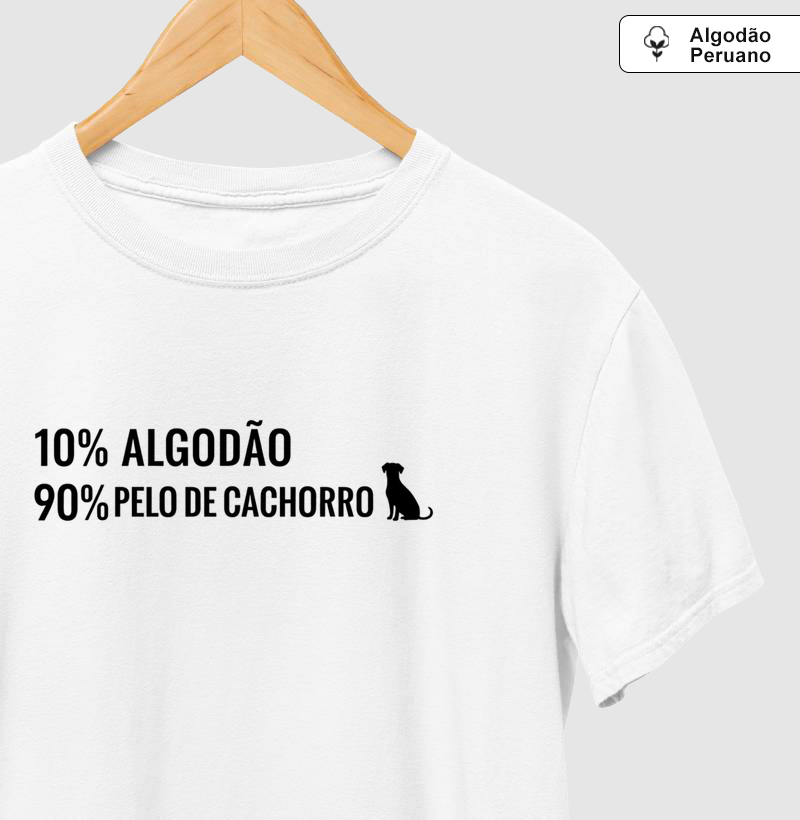 10% Algodão 90% Pelo de Cachorro