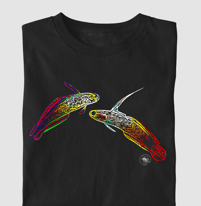 Fire and Purple fish