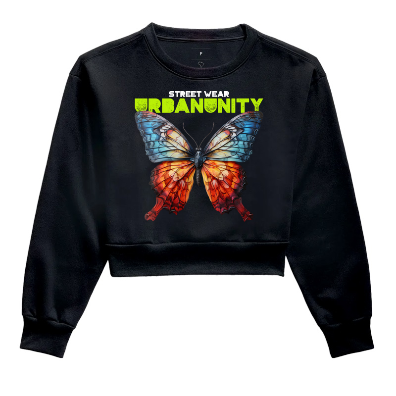 BUTTERFLIES (Cropped Moletom)