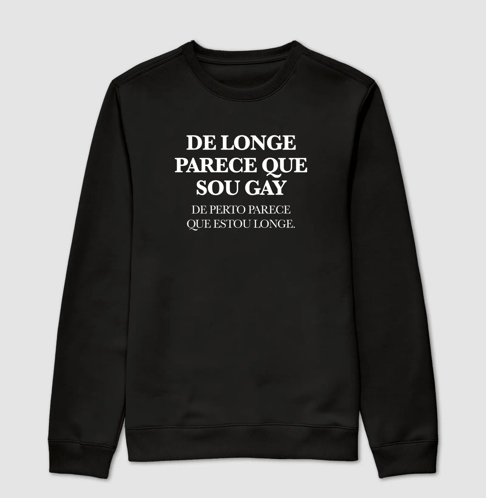 De longe parece que sou gay, de perto parece que estou longe