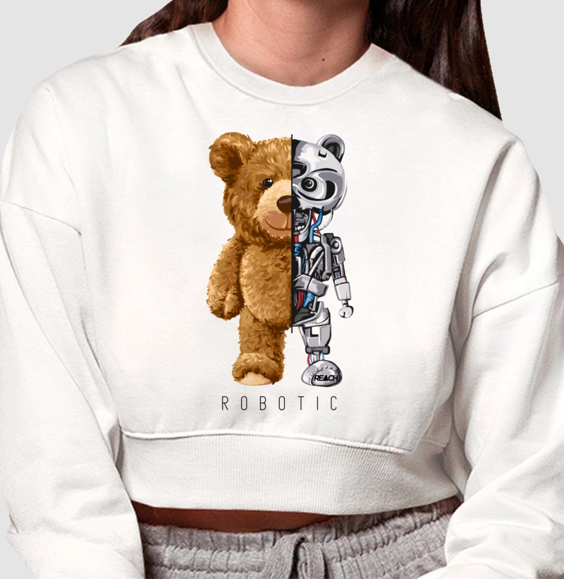 MOLETOM CROPPED REACH ROBOTIC