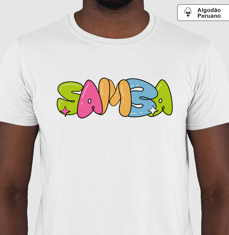 Camiseta Algodão Peruano- Samba 01